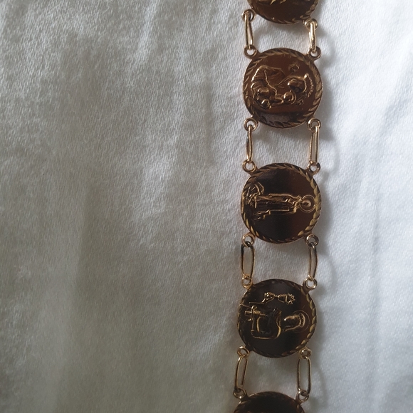 Saints Medal Bracelet 14K Yellow Gold Bracelet - Picture 4 of 4